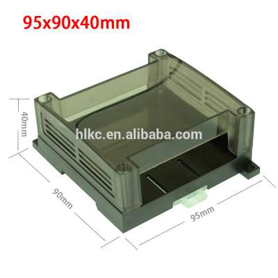 1 piece free shipping 95x90x40mm PLC din rail enclosures plastic device box din rail electronic housing